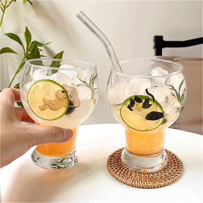 Creative Beer Glass Transparent Cocktail Glass Classic Wine Glass Drinkware Coffee Mug Drinking Glasses Suitable for Gift Giving