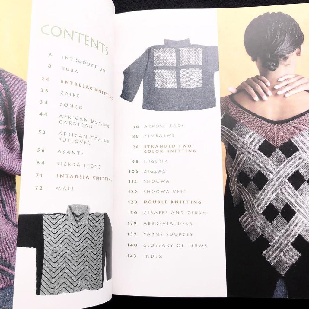 [USED] African motif knitting pattern collection Knitting Out of Africa