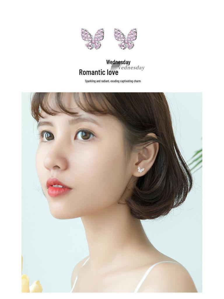 925 Sterling Silver Pearl Stud Earrings Set - Elegant Christmas Gift for Girlfriend