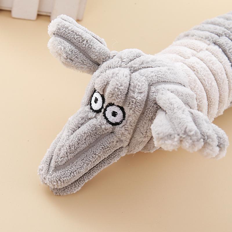 Pet Chew Squeaky Toy for Dogs Cats - Plush Interactive Training Toy, Teeth Cleaning Molar Toy, Safe Soft Chew Toy for