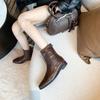 Casual Low Heel Women Ankle Boots Ladies Elegant Elastic Slim Short Booties Autumn Winter Womem's Shoes