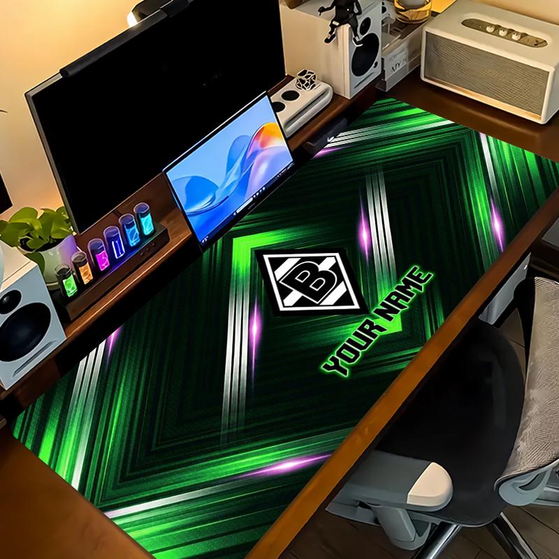 Custom Name Borussia Mouse Pad Large Gaming Table Cushion Non-slip Laptop Tablet Big Mousepad XXL Mat Mini PC Playmat With Lock edge_XIA