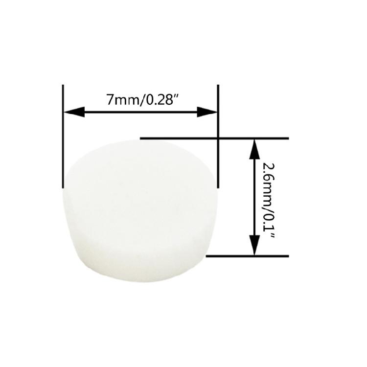 10Pcs Flute Key Cover Universal Repair Parts Musical Instrument Accessory Rubber