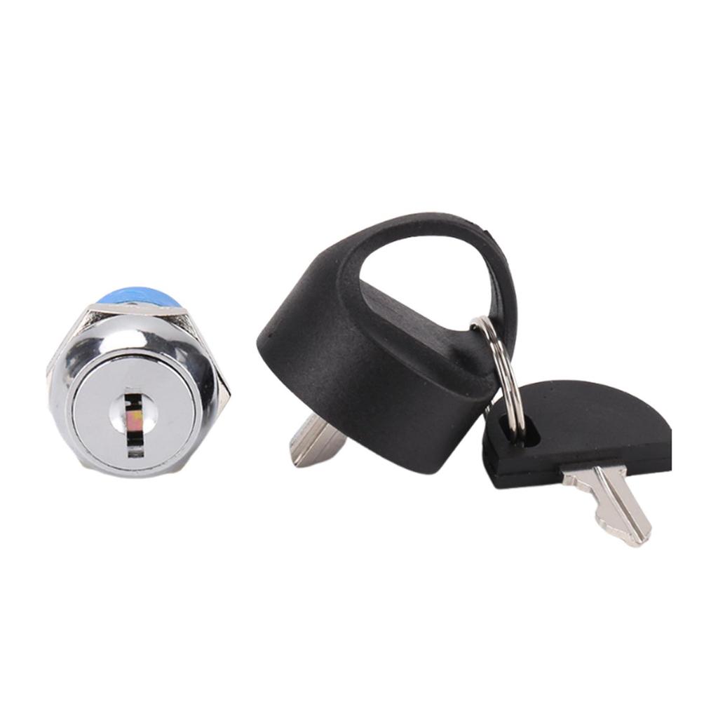Electric Scooter Lock Ignition Switch Sturdy Metal Small Convenient Secure with 2 Keys Waterproof