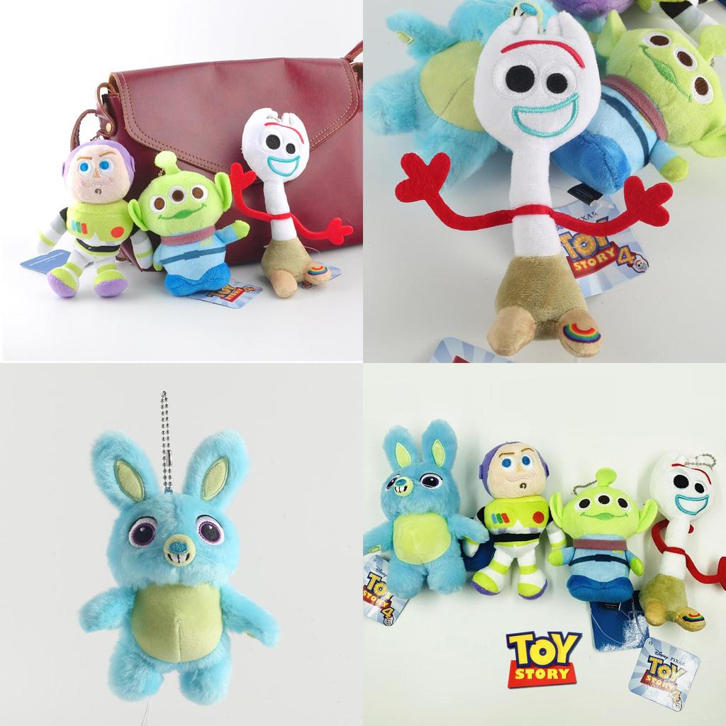 Uroczy pluszowy brelok Toy Story 4 z miękkimi i uroczymi postaciami Woody'ego, Buzza i ich przyjaciół