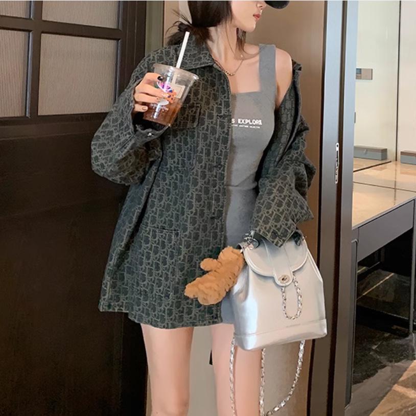 Women's Trendy Retro Denim Jacket - 2025 Spring/Winter Collection, Unique and Popular Style.