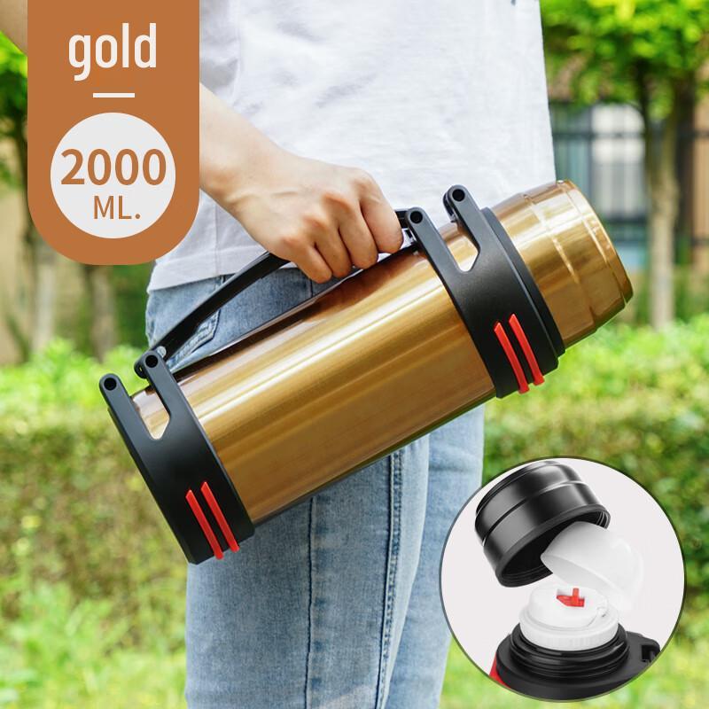 Moruona 2L Portable Insulated Thermos Bottle