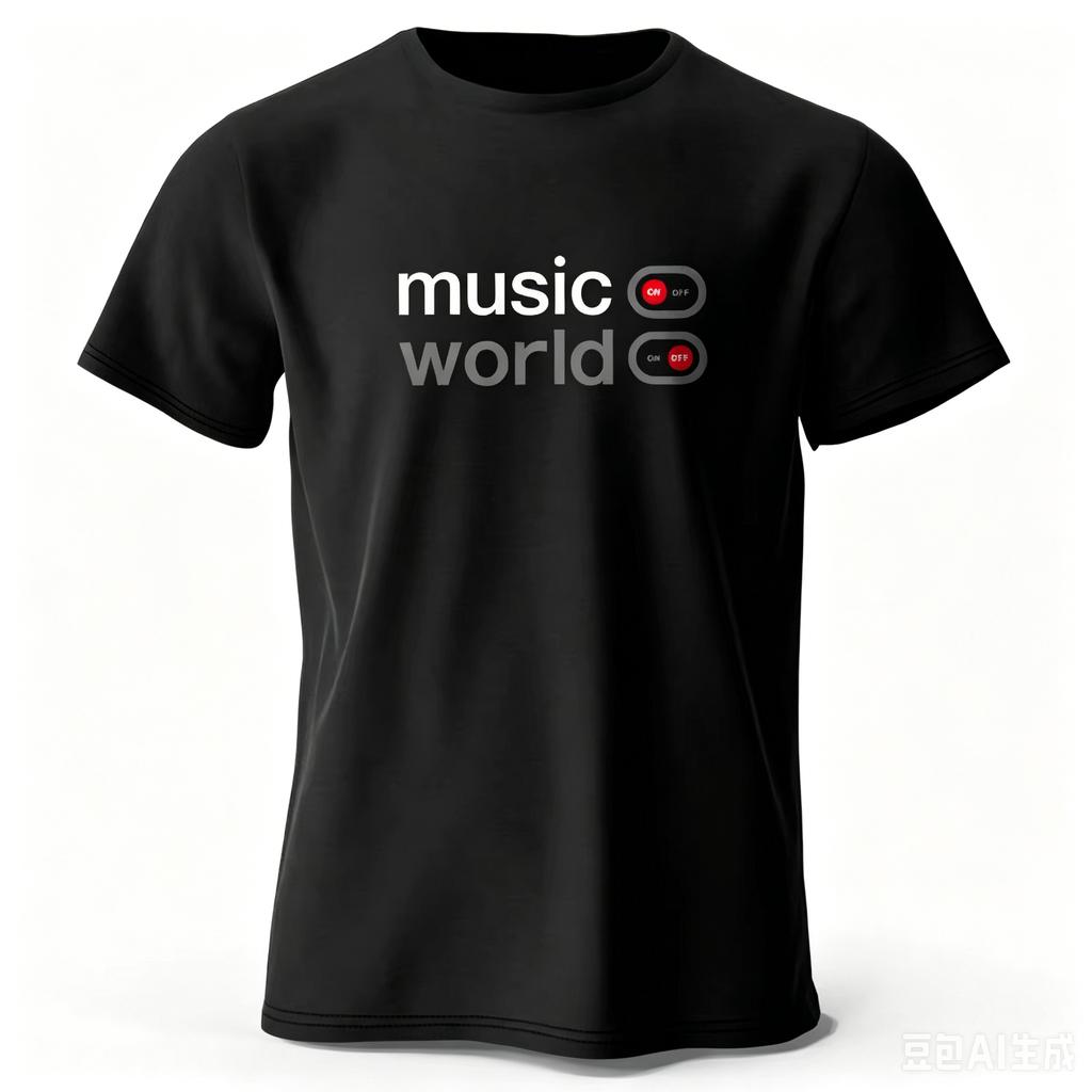 Unisexs Music World Printed Tshirt Cotton Oversized Classic Funny Graphic Tees For Unisex Unisex Summer Tops