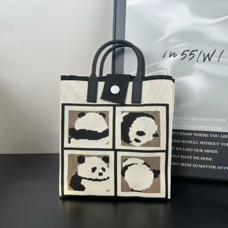 Premium new cute cartoon knitted mobile phone bag adjustable messenger handbag niche versatile dopamine bag