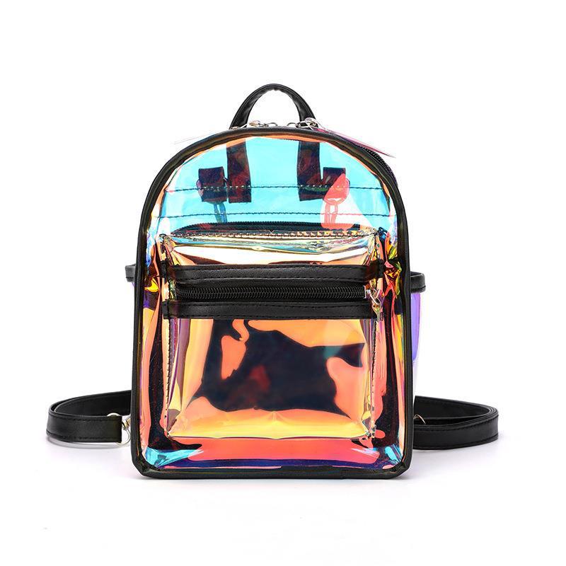 clear orange backpack