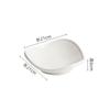 Pure White Irregular Ceramic Triangular Bowl Salad Bowl Dessert Sushi Bowls Molecular Cuisine Display Bowls Specialty Tableware
