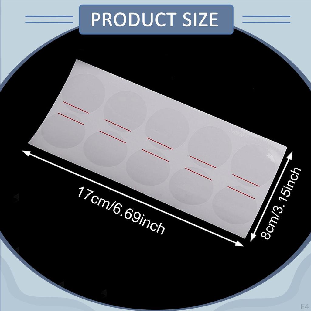 10 Pieces of Protective Film for Watch Backs, -thin, Transparent PE Stickers Maintenance