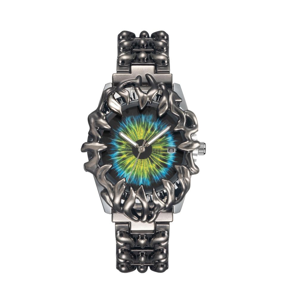 Luxury y2k Fashion Spiked Watch Alabaster Cool Street Style Demon Claw Shape Dial Unique Design Men Quartz Watch reloj hombre