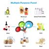 3/4 Pieces Silicone Collapsible Funnel Collapsible Oil Funnel Liquid Dispenser  For Filling Bottles
