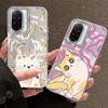 Cute Cat Small Flowers Women Girls Case For Xiaomi Redmi Note 14 Pro 14C 13C 10 9A 9C 13 12 11 10S 9 8 Plus A5 A4 A3 A2 A1 Cover
