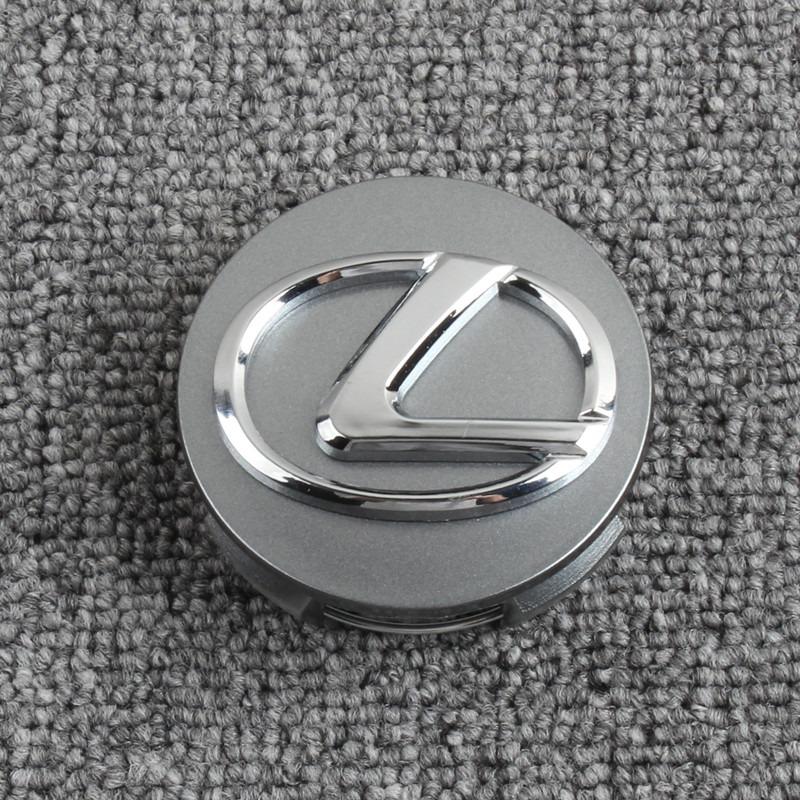 

4 PCS 62mm Car Wheel Center Hub Caps for Lexus Emblem ES300 IS300 IS350 ES250 ES350 IS250 CT200H GS350 NX200 срібний