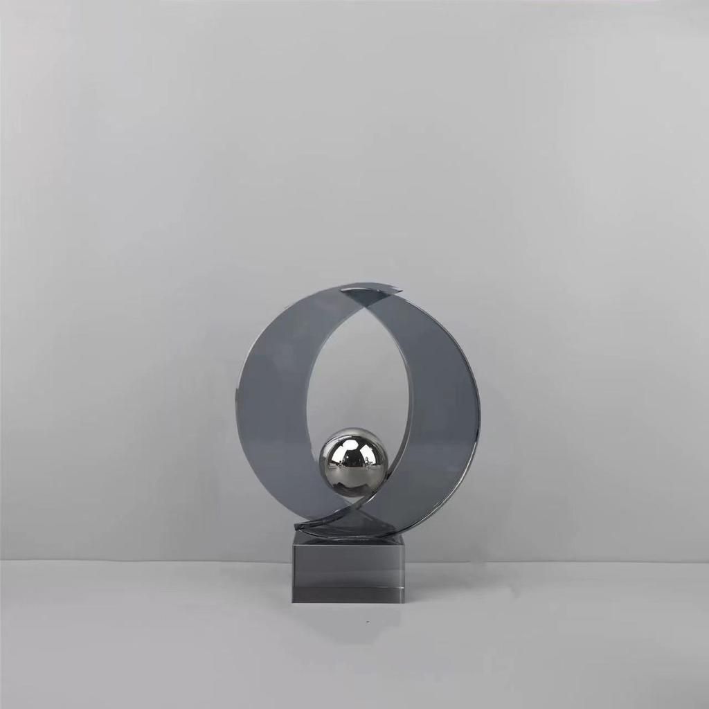 Glas Ambacht Geometrische Halve Cirkel Kristal Beeldje Heldere Kristallen Bol Glas Decoratieve Beeldjes Woondecoratie Accessoires