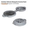 Hanging Incense Coil Holder Indoor Outdoor Pool Side Patio Deck Fishing Camping Hiking Portable Fireproof Silicone Coil Holder Incense Burner