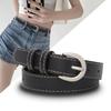 Korean Style Leather Belt Trouser Decoration Pin Buckle Belt Women's Belt  Fashion Accessory