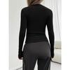 Women's Clothing Winter Y2K Slim Long Sleeve Top Tshirt