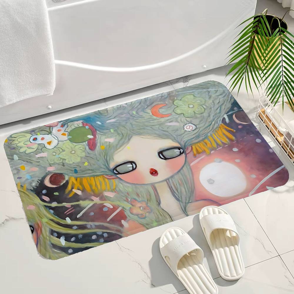 A-Aya T-Takano Art Bathroom Mat Kids Room Bedroom Decoration Balcony Anti-Slip Doormat Living Room Welcome Rug