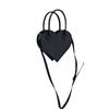Trendy Girl Sweet Love Clutch Bag Niche Design Style Vintage Black Cross-span Bag Handbag used for Women Durable Material