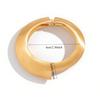 Glossy Wave Bracelet European and American Extremely Simple Style Irregular Opening Bracelet Women's Jewelry