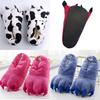 Cozy Dinosaur Cosplay Costume Slippers With Soft Plush Paw Shoes For Winter Warmth