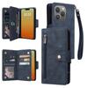 Zipper Wallet Phone Case for IPhone 15 14 13 12 11 Pro Max Mini XS XR X 7 8 Plus SE   Card Slots Strap Leather Cover
