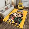 Anime Style Cute Characters Carpet Suitable As a Non-slip Mat for the Living Room or Bedroom Sofa