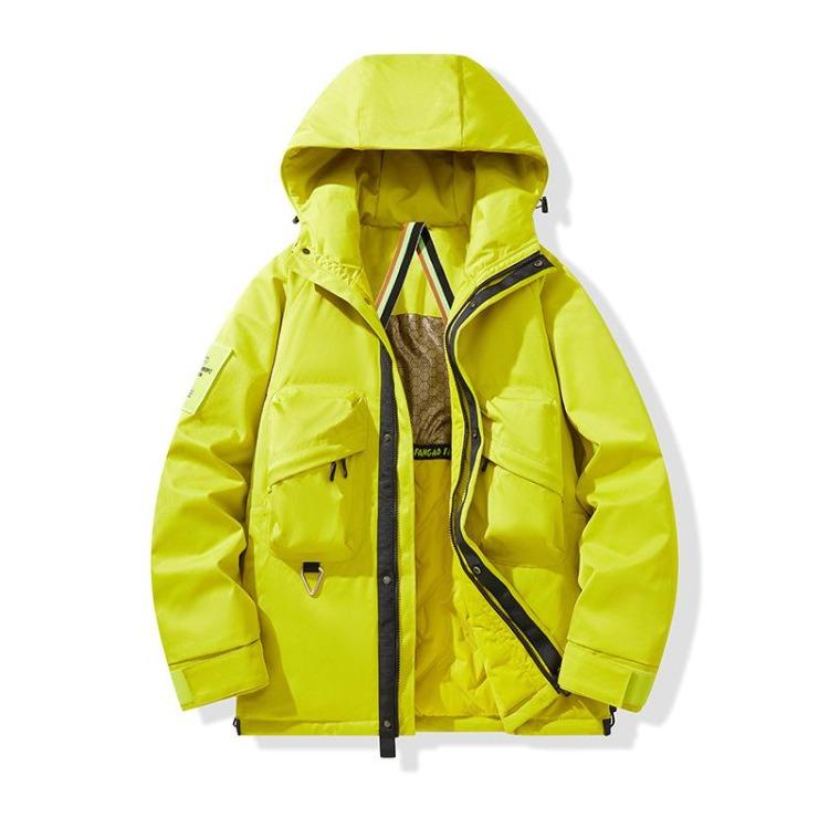 Men Warm Graphene Cotton Jacket Three Proof Hooded Fashionable Outdoor Workwear