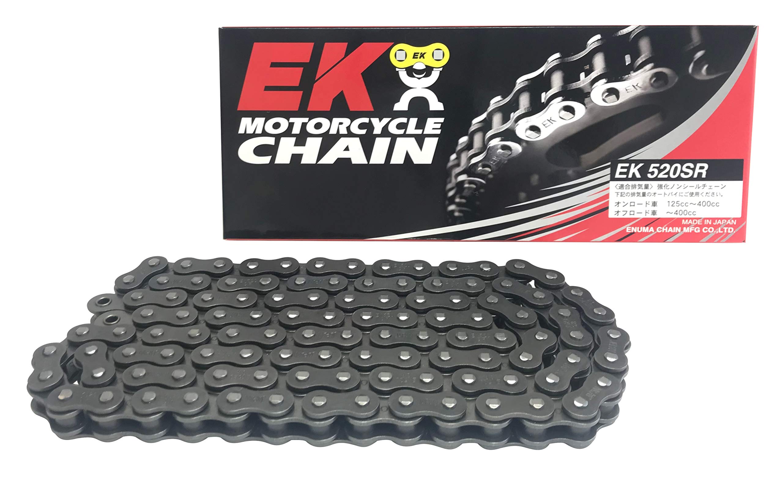 

EK Reinforced Chain 520SR Steel 114L Non-Seal [Clip Joint]