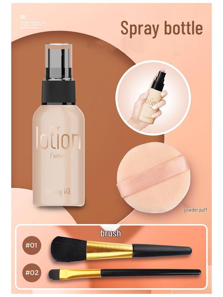 Princess Makeup Toy Set for Girls - Complete Children's Cosmetic Simulation Kit