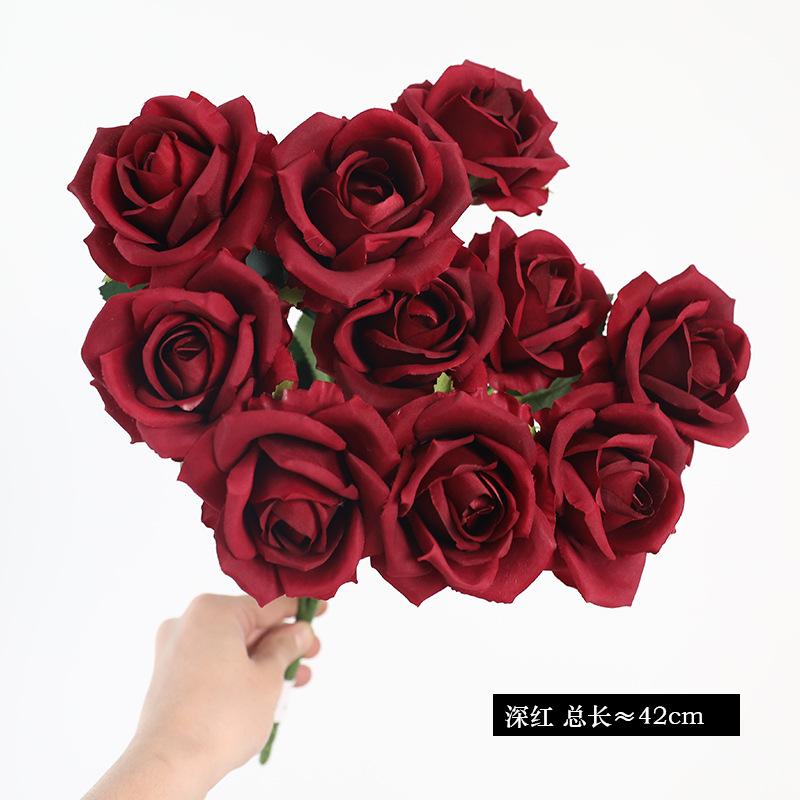 

10 head bundle of simulated roses 10cm wedding auditorium set photography ornament