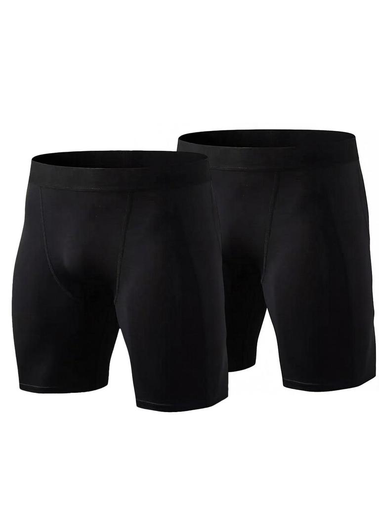 Men’s Quick-Dry Black 4-Point Sports Shorts for Basketball, Fitness, Yoga, Running, and Cycling