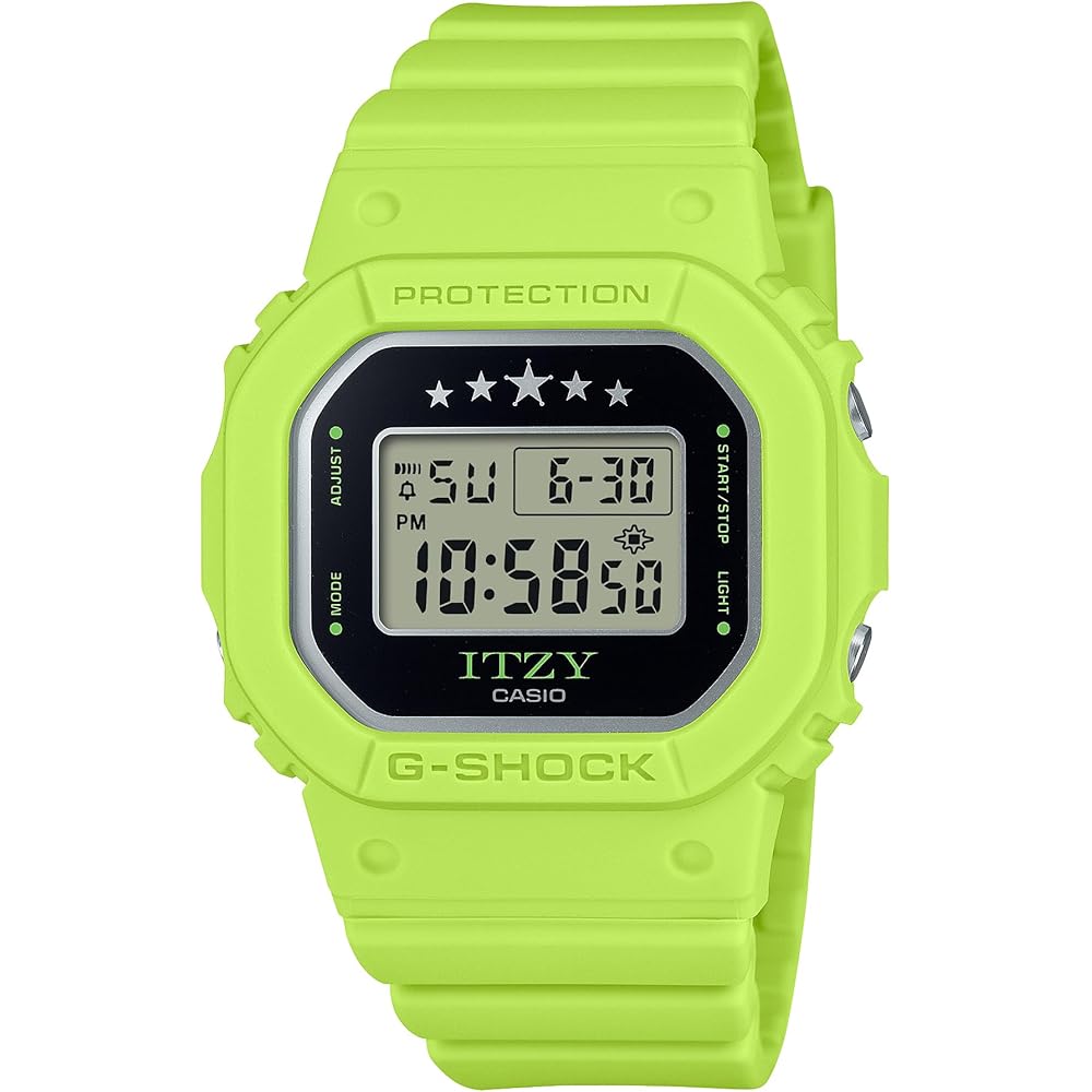 

Часы Casio G-Shock (Официальный японский продукт) Среднеразмерная модель ITZY Collaboration GMD-S5610IT-3JR Женские часы лаймово-зеленого цвета, Сделано из экологически