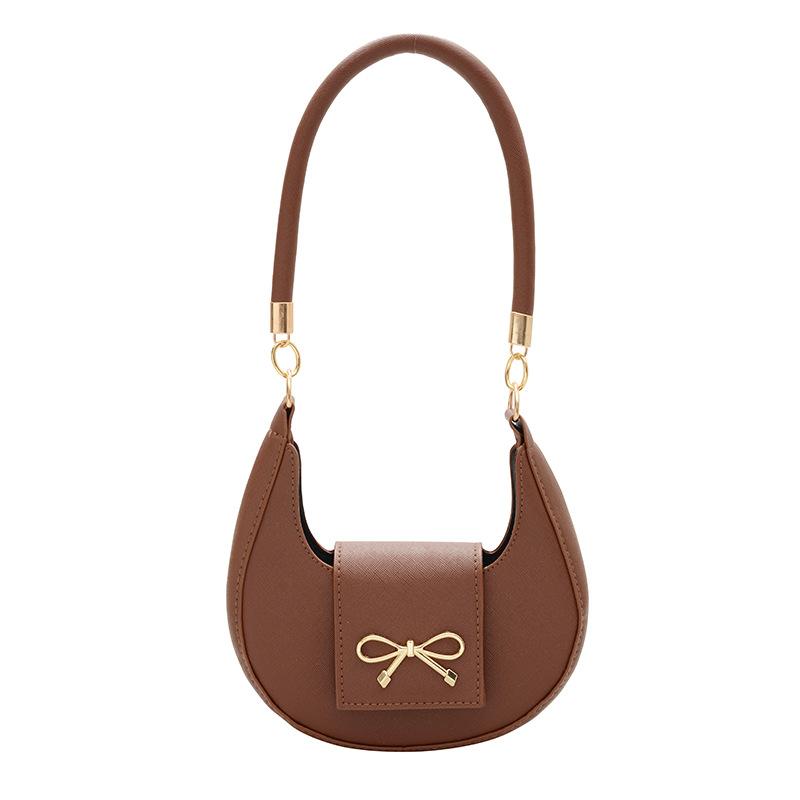 French Women's Commuter Bags -Bowknot Large Capacity Soft Durable Crossbody Bag Casual Fashion Chic Premium Feeling High Value Bag