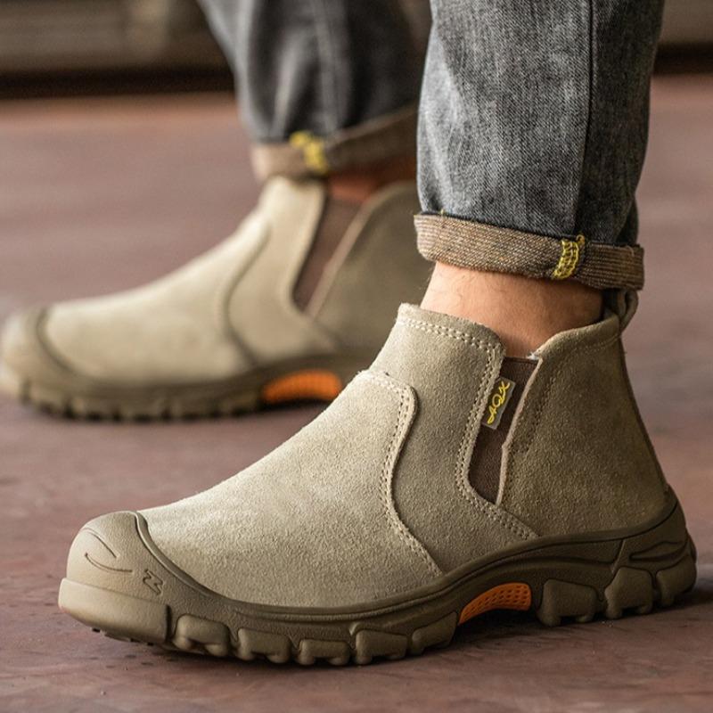 Modeschuhe für Herren Bruchsicher Durchstichsicher Sicherheit Atmungsaktive Arbeitsstiefel Herren Hohe Qualität Leichte Schutzschuhe Zapatillas Hombre