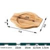 Heat-Resistant Wood Mat for Clay Pots and Stone Bowls – Anti-Scald, High-Temperature Insulation for Teppanyaki and Casserole Dishes
