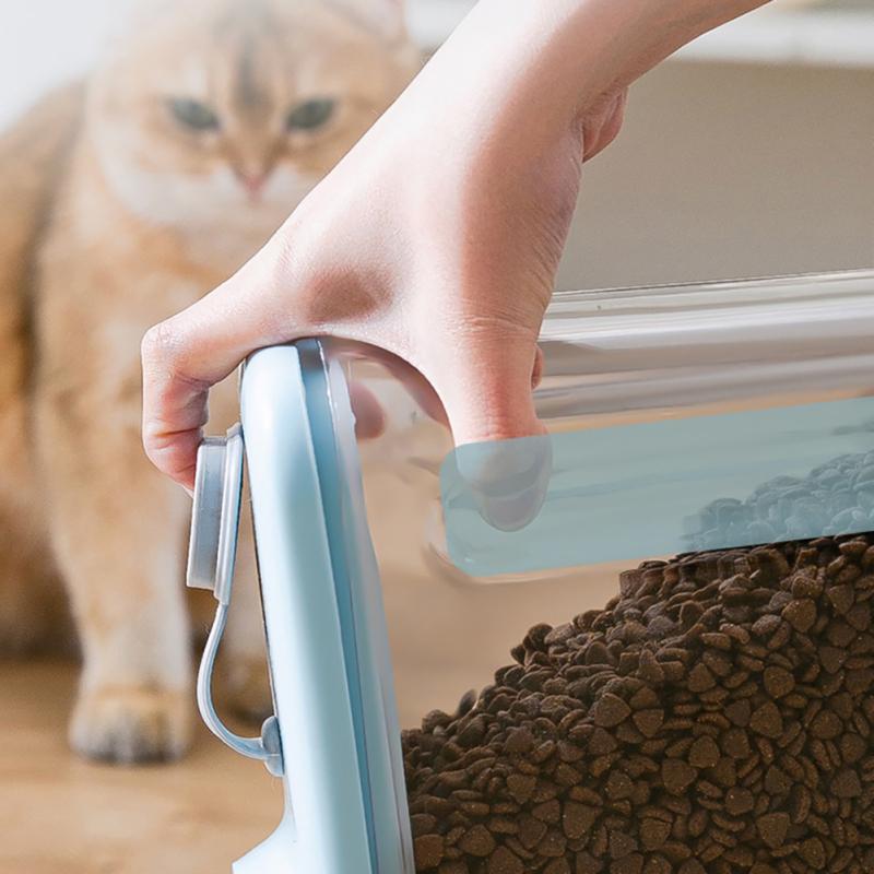 Cat Dog Sealed Food Bucket Large Pour Spout Pet Food Storage Containers Dispenser Box Pet Supplies