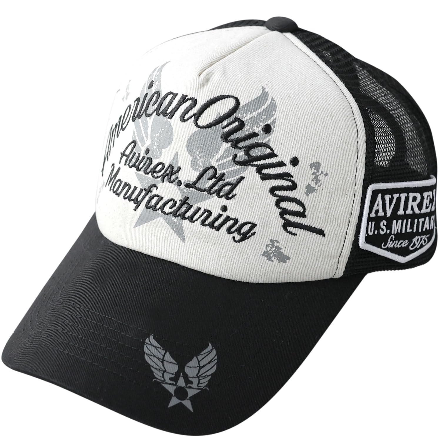 

AVIREX Standard Military Mesh Cap XL LL Black чёрный