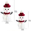 Christmas Snowman Honeycomb Ball Ornaments for Home and Tree Decoration