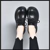 British Style Platform Lace-up Small Leather Shoes Soft Sole Comfortable Commuting Single Shoes Women's Shoes 2025 Spring and Autumn New Loafers