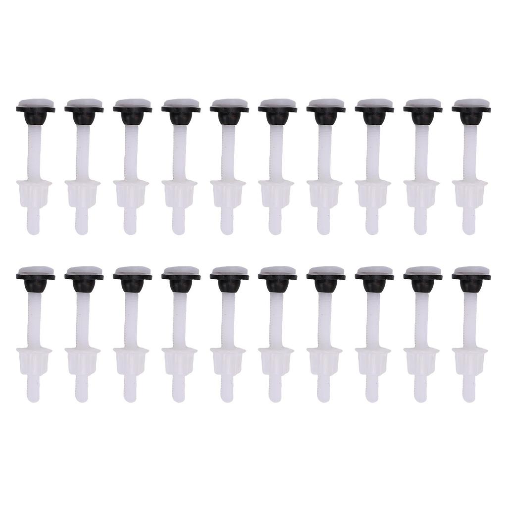 20 Stück Toilettenspülkasten Kunststoff Befestigungsschraube Einfach zu Installieren Befestigungsschrauben Dichtungen für zweiteilige Toilette