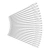 20pcs Silver Large Round Eye Knitter Needles for Sewing Embroidery 52mm Length