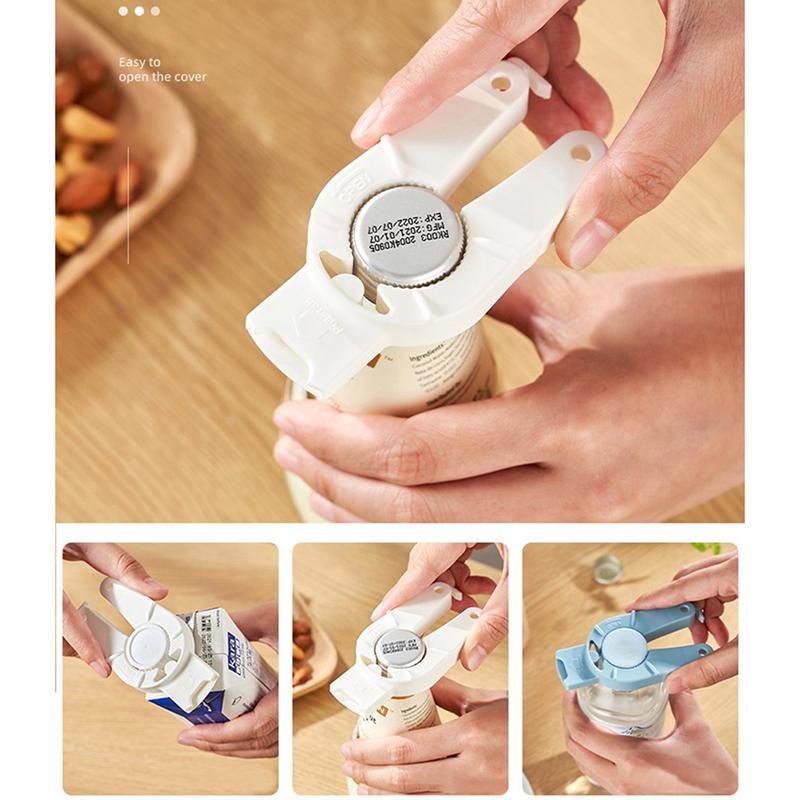 1Pc Bottle Opener Easy Grip Can Opener Multifunctional Plastic Manual Non-Slip Canned Drink Creative Kitchen Gadgets Twist Off Lid