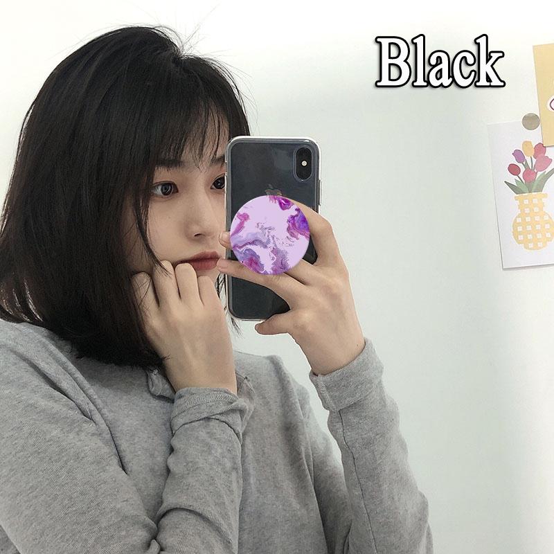 

Мраморный держатель для телефона с жидкой поддержкой, ручки-подставка, подходит для смартфонов, гибкий держатель для пальцев Size 1-10 чёрный