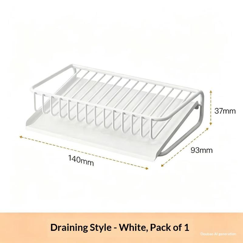 Multifunctional Shower Soap Rack Drainer Kitchen Shelf Sink Rag Dishwashing Detergent Dishcloth Organiser Kitchen Storage Racks