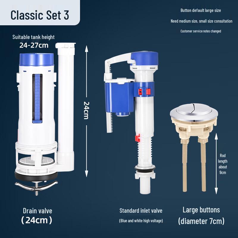 CHENDU Toilet Tank Fill and Flush Valve Kit