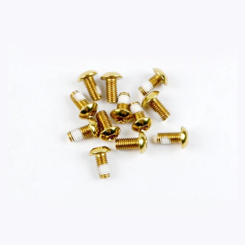 12PCS Colorful Bicycle Disc Brake Rotor Bolts T25 M5x10mm MTB Bike Alloy Steel Disc Brake Rotor Fixing Screws 12pcs